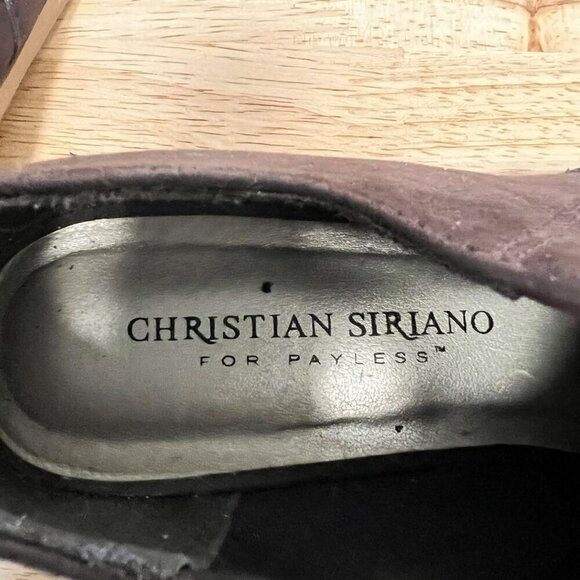 Christian Siriano Brown Pointed Toe Oxford Slip On Size 7 - Picture 8 of 9